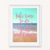 Soul Happy Quote Wall Art Print