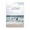 just breathe quote wall art print
