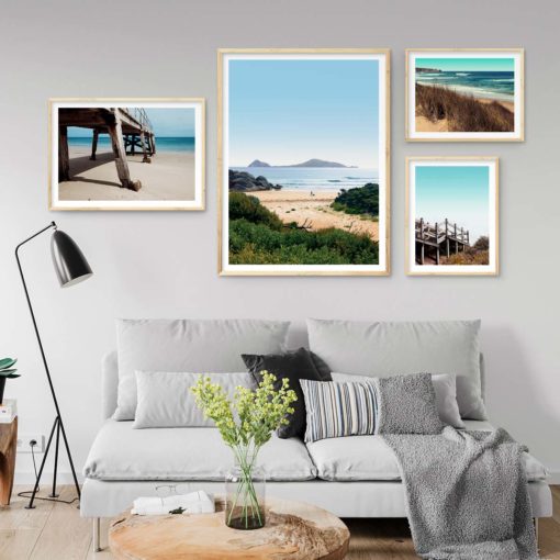 Set of 4 Beach Prints - Beach Gallery III Wall Art Prints