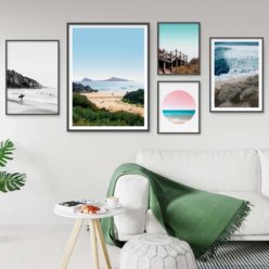 Set of 5 Coastal Prints - Coastal Gallery III Wall Art Prints