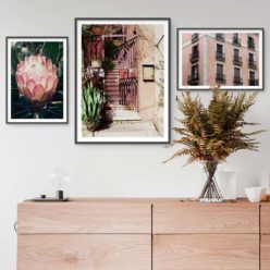 Set of 3 Pink Prints - Modern Gallery Wall Art Prints