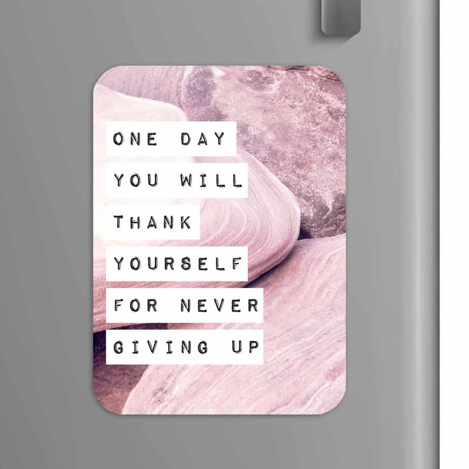 Quote: One day you will forgive yourself for not giving up
