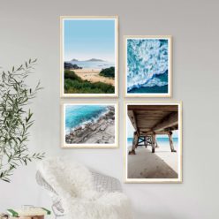 Set of 4 Beach Prints - Beach Gallery IV Wall Art Prints