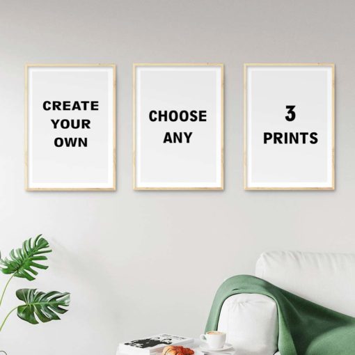 Create your own set of 3 prints