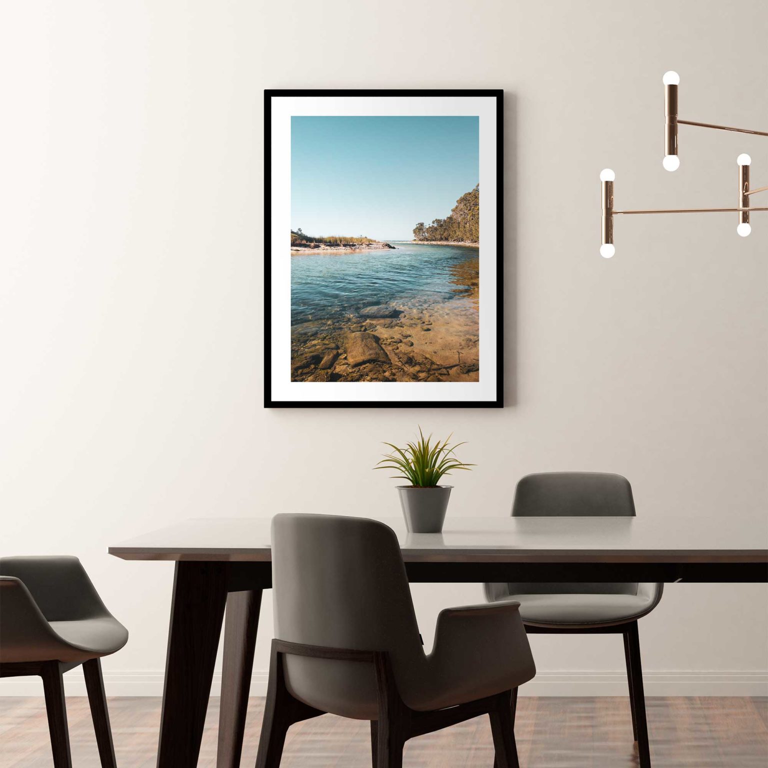 Rivers End Wall Art Print