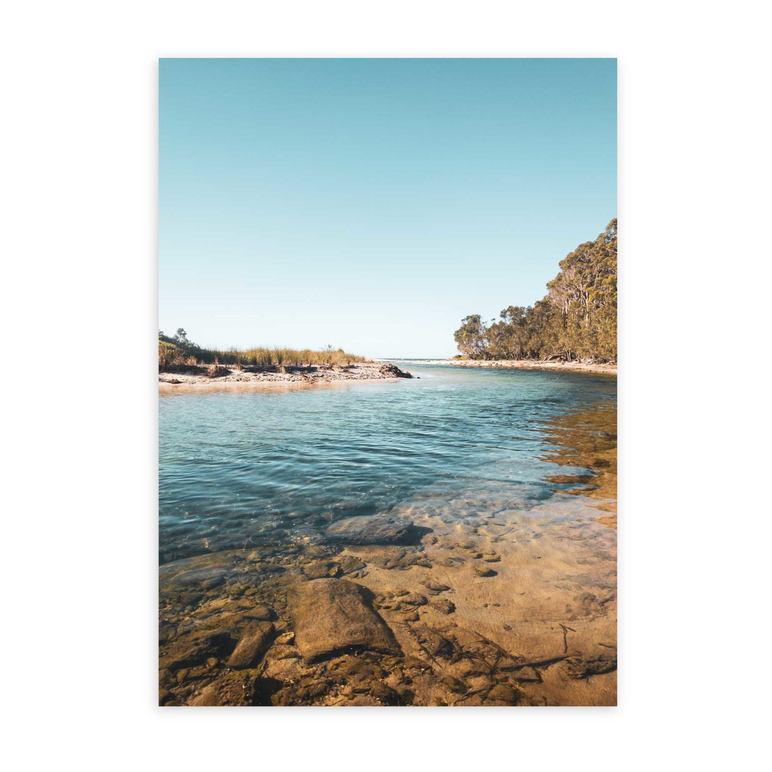 Rivers End Wall Art Print